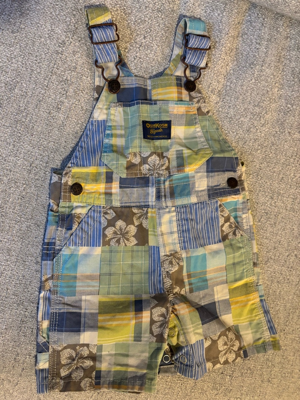 NWOT Oshkosh Plaid Overalls